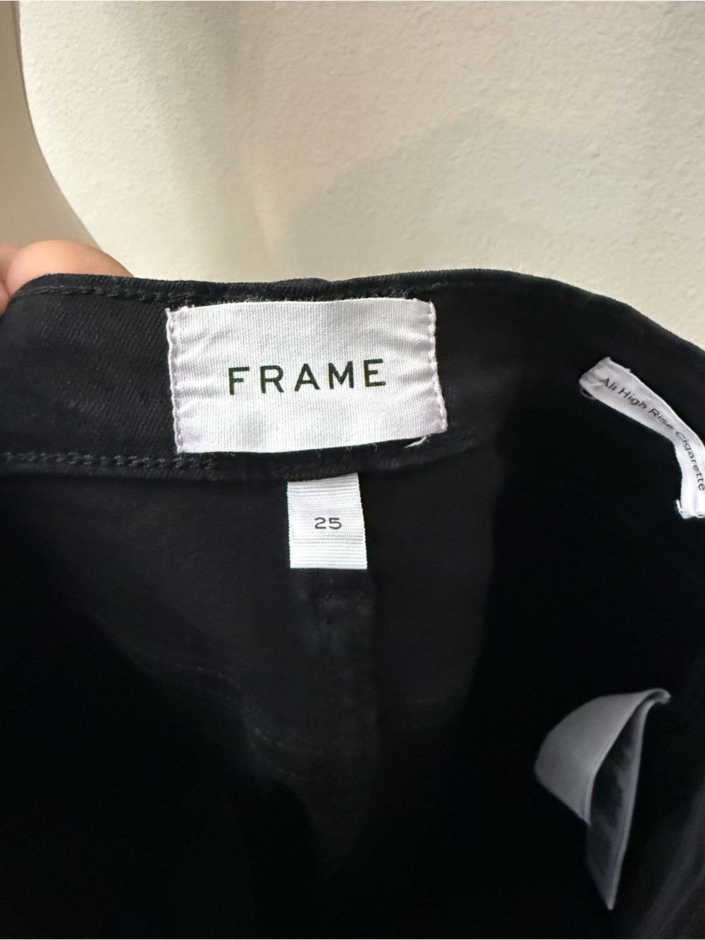 Frame Denim All High Cigarettes Women's Black Skinny Jeans Sz 25 - Picture 4 of 6